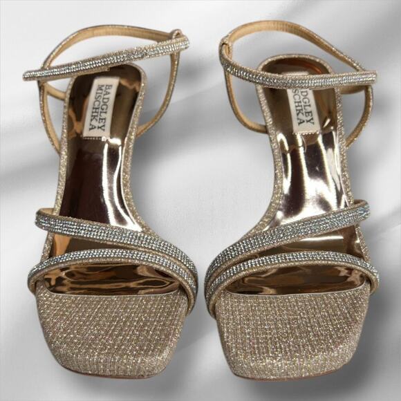 Badgley Mischka Shoes - Badgley Mischka Urbana Pale Gold Size 6